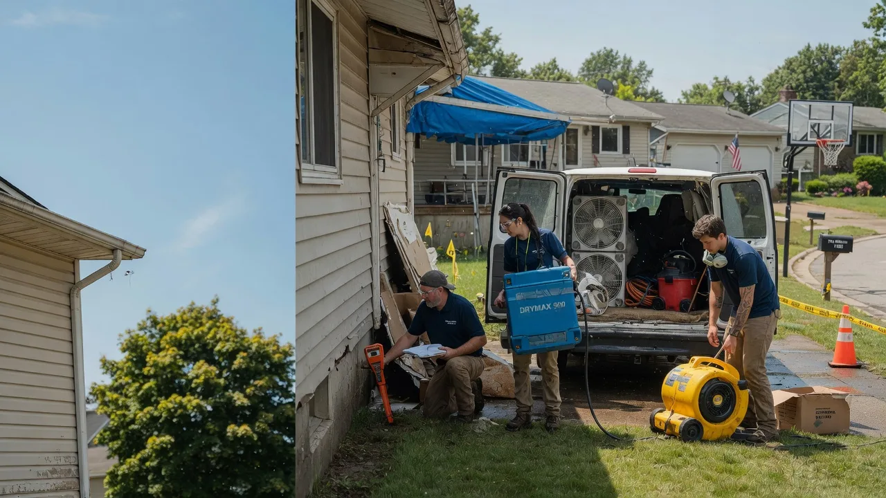 Ceiling Leak Cleanup in Denmark, WI near me